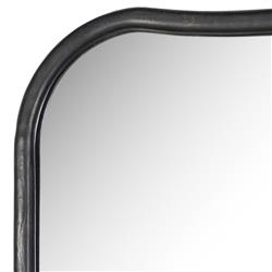 Patz Black Antique Floor Mirror|