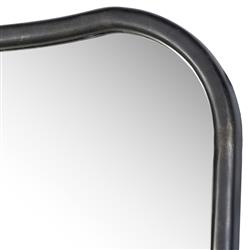 Patz Black Antique Floor Mirror|