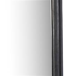 Patz Black Antique Floor Mirror|