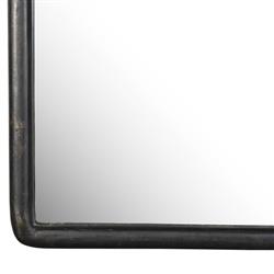 Patz Black Antique Floor Mirror|