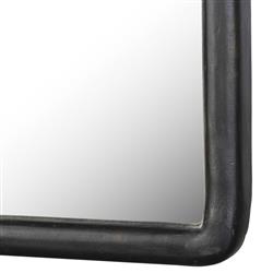 Patz Black Antique Floor Mirror|