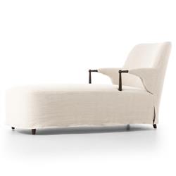 Brently Broadway Dune Linen Chaise|
