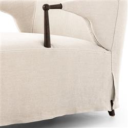 Brently Broadway Dune Linen Chaise|