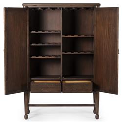 Wilder Aged Pine Bar Cabinet|