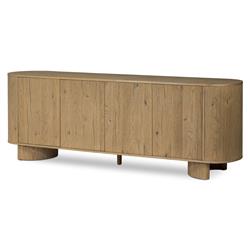 Paris Rustic Lodge Brown Oak Wood Sideboard|