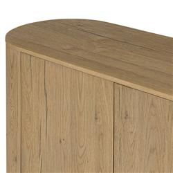 Paris Rustic Lodge Brown Oak Wood Sideboard|