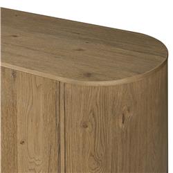 Paris Rustic Lodge Brown Oak Wood Sideboard|