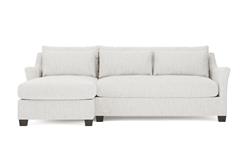 Pauline Chaise Heathered Ivory Performance Sectional - Left Chaise - 101&quot;|