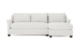Pauline Chaise Heathered Ivory Performance Sectional - Right Chaise - 101&quot;|