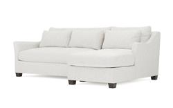 Pauline Chaise Heathered Ivory Performance Sectional - Right Chaise - 101&quot;|