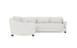 Pauline Heathered Ivory Performance Corner Sectional - Left End - 106&quot;|