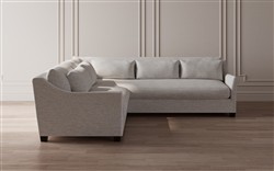 Pauline Heathered Ivory Performance Corner Sectional - Left End - 106&quot;|