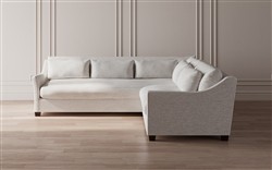 Pauline Heathered Ivory Performance Corner Sectional - Right End - 106&quot;|