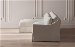 Pauline Sea Salt Performance Slipcovered Chaise Sectional - Left Chaise - 101&quot;|