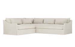 Pauline Sea Salt Performance Slipcovered Corner Sectional - Left End - 106&quot;|