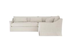 Pauline Sea Salt Performance Slipcovered Corner Sectional - Left End - 106&quot;|