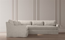Pauline Sea Salt Performance Slipcovered Corner Sectional - Left End - 106&quot;|