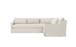Pauline Sea Salt Performance Slipcovered Corner Sectional - Right End - 106&quot;|