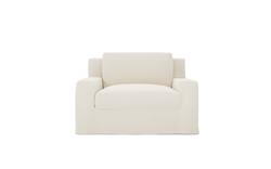 Henri Soft Ivory Chair and a Half|