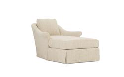 Amelie Warm Oatmeal Chaise|