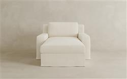 Henri Pale Ivory Chaise|