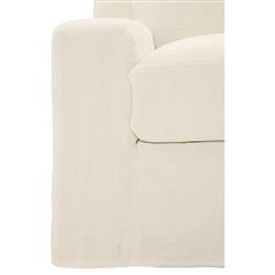 Henri Pale Ivory Loveseat - 72&quot;|