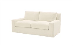 Henri Pale Ivory Loveseat - 72&quot;|