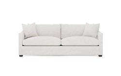 Clairmont Heathered Ivory Performance 2-Cushion Sofa - 89"|