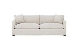 Clairmont Heathered Cream Performance 2-Cushion Sofa - 89&quot;|