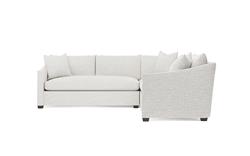 Clairmont Heathered Ivory Performance Corner Sectional - Left End - 105&quot;|