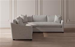 Clairmont Heathered Ivory Performance Corner Sectional - Left End - 105&quot;|