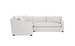 Clairmont Heathered Ivory Performance Corner Sectional - Right End - 105&quot;|