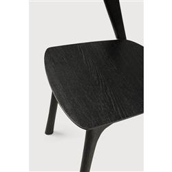 Ava Modern Classic Black Oak Dining Chair|