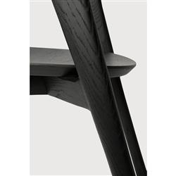 Ava Modern Classic Black Oak Dining Chair|