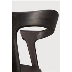 Ava Modern Classic Brown Oak Dining Chair|