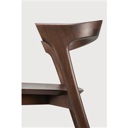 Ava Modern Classic Brown Teak Dining Chair|