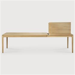 Ava Modern Classic Oak Rectangular Extendable Dining Table - 79"-118"|