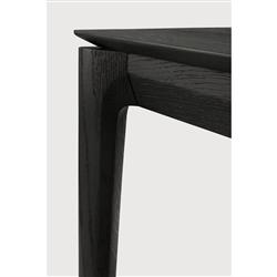 Ava Modern Classic Black Oak Rectangular Extendable Dining Table - 79"-118"|