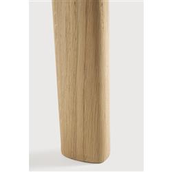 Ava Modern Classic Brown Oak Round Extendable Dining Table - 51"-71"|