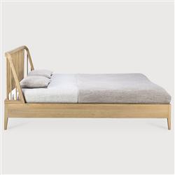 Nicole Modern Classic Oak Bed - Queen|