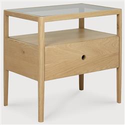 Nicole Modern Classic Oak Nightstand|