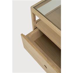 Nicole Modern Classic Oak Nightstand|