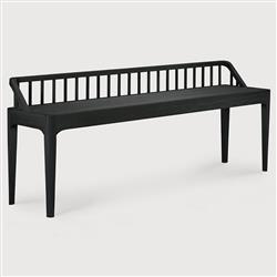Nicole Modern Classic Black Oak Bench|