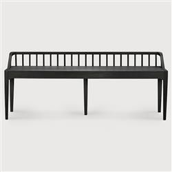 Nicole Modern Classic Black Oak Bench|
