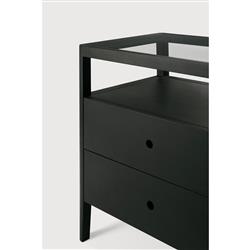 Nicole Modern Classic Black Oak Dresser|