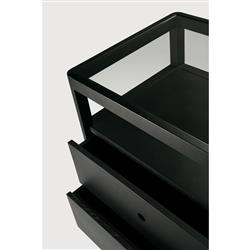 Nicole Modern Classic Black Oak Dresser|