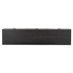 Rissa Mid Century Modern Black Acacia Wood Media Console|
