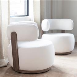 Verellen Gaston Healey Flax Swivel Chair|