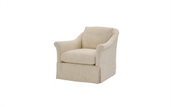 Amelie Honed Ivory Slipcovered Chair|