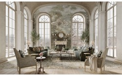 Amelie Cool Silver Sofa - 92"|